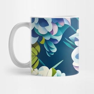 Light Hydrangeas Abstract Artwork Mug